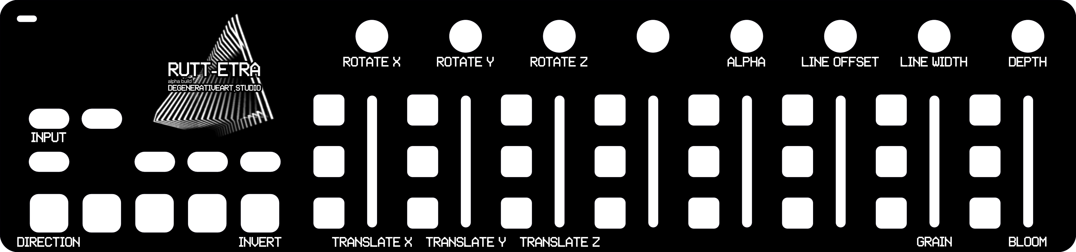 The Korg Nano Kontrol layout schema